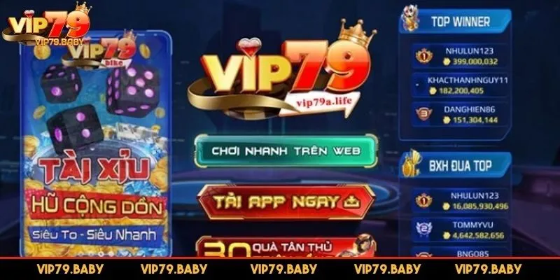Truy cập trang chủ VIP79 chính thức
