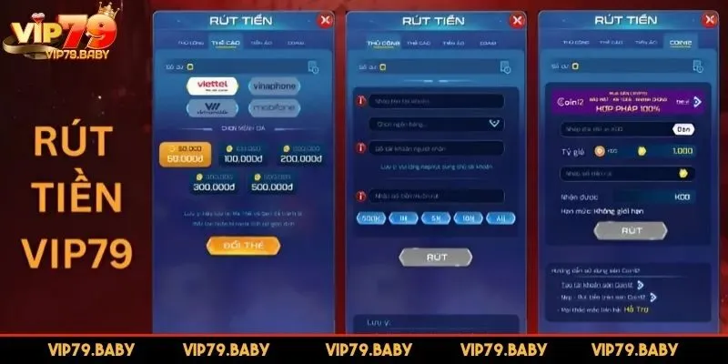Hướng dẫn rút tiền qua các bước